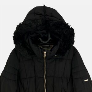 Calvin Klein Black Hooded Puffer Jacket